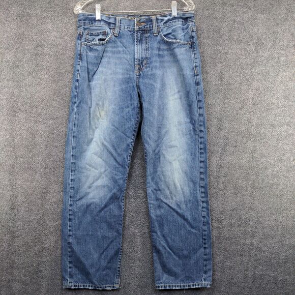 American Eagle Mens Made to Last Jeans Blue 30x30 Relaxed Straight Leg Denim - Picture 2 of 12